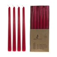 thumbnail image 1 of Mega Candles 12 Pcs Bougie Effilée Rouge Non Parfumée, Bougies en Cire Coulée à la Main 10 Pouces x 7/8 Pouces, Décoration Intérieure, Réceptions de Mariage, Douches de Bébé, Anniversaires, Célébrations, Cadeaux de Fête, 1 of 6