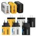 thumbnail image 4 of 240W Fast Charging Wall Charger, 3PD + 2USB Ports, US/EU Plug, LED Indicator, Smart Charging Head for Mobile Phones, 4 of 8