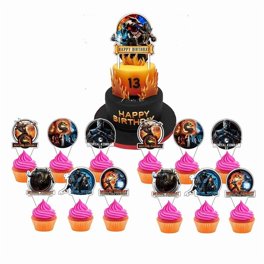 DecoPac PJ Masks Cupcake Rings - 72 Food-Safe Cake Toppers With Catboy, Owlette, Gekko