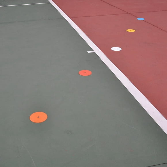 10Pack Flat Disc Markers Non-Slip Spots Markers Football Basketball Sports Speed Agility Training Markers