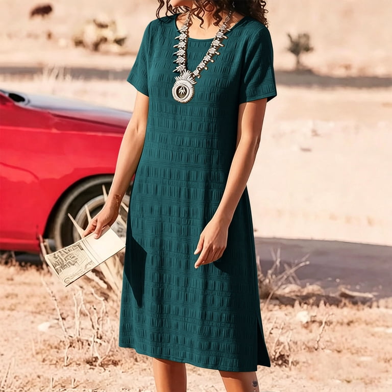 loose dresses for pregnancy Bixock Women's Maternity Linen Dress Crew Neck Short Sleeve A Line Sundress  Loose Maxi Dress with Pockets Baby Shower Pregnancy Dresses for Photoshoot  Vacation Maternity Outfits Summer Clothings