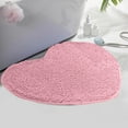 thumbnail image 5 of Heart Shaped Rug | Chenille Decorative Non Slip Washable Floor Mat | Absorbent Valentine Carpet | Welcome Entrance Doormat | 16x20 in | Home, Living Room, Bathroom, 5 of 7