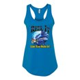 thumbnail image 2 of Reel It Like You Stole It Ladies Racerback Tank Top, Turquoise, Large, 2 of 3
