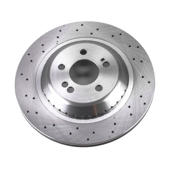 Rear Brake Rotor - Compatible with 2014 - 2017 Mercedes-Benz S550 2015 2016