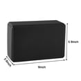 thumbnail image 3 of QUANFENG QF Yoga Blocks Set of 2 High-Density EVA Foam Blocks(4"x 6"x 9") for Yoga, Pilates, Meditation - Black, 3 of 6