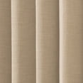 thumbnail image 3 of TWOPAGES Pinch Pleat Drape Cotton Blend Light Filtering Curtain for Bedroom, 1 Panel, 52"x108", Gardenia, 3 of 6