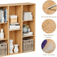 thumbnail image 5 of Anhdah 8 Cube Storage Organizer, Cube Bookcase Closed Back Panel Bedroom, Living Room, Home Office, Closet Bookshelves Natural Oak, 5 of 6