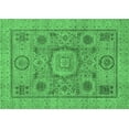 thumbnail image 1 of Ahgly Company Indoor Rectangle Abstract Emerald Green Modern Area Rugs, 2' x 3', 1 of 4