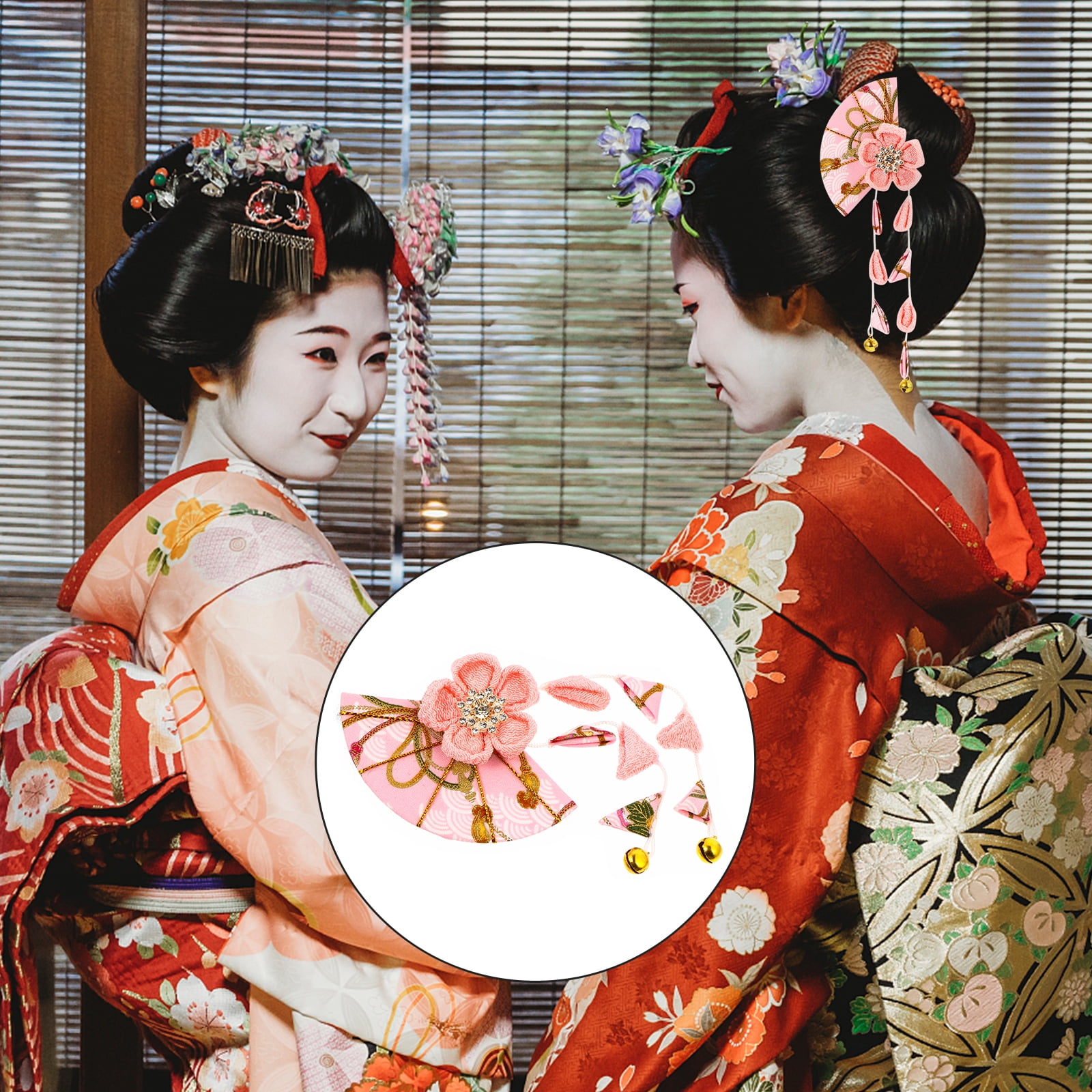1pc Women Japanese Kimono Tassel Kanzashi Hair Ornament Tie