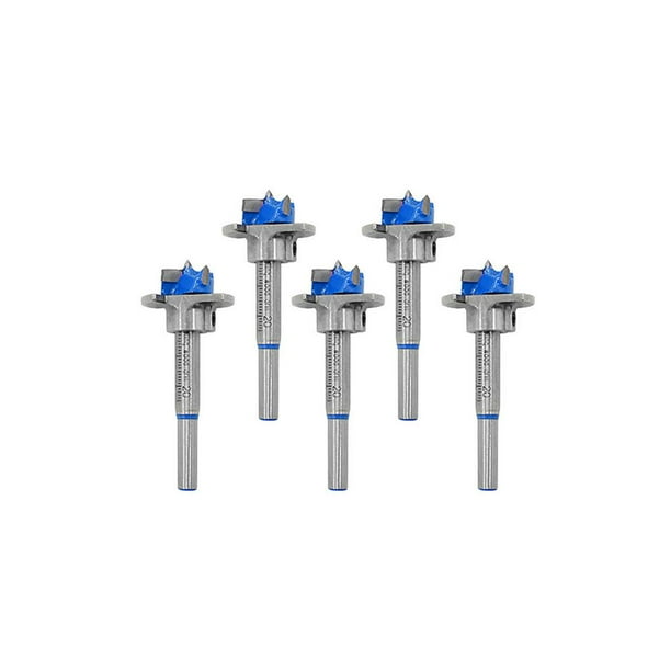 Eigraketly Abridor de agujeros para carpintería de 5 uds con profundidad de perforación ajustable de 10-50mm/0,39-1,97 pulgadas 15/20/25/30/35mm abridor Herramientas y ferretería No. 4 Eigraketly TO005465-04