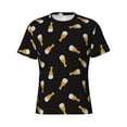 thumbnail image 4 of Vsdgher Beer Print Men's Dry Fit Mesh Athletic Shirts Moisture Wicking Tennis T-Shirt Tops, 4 of 9
