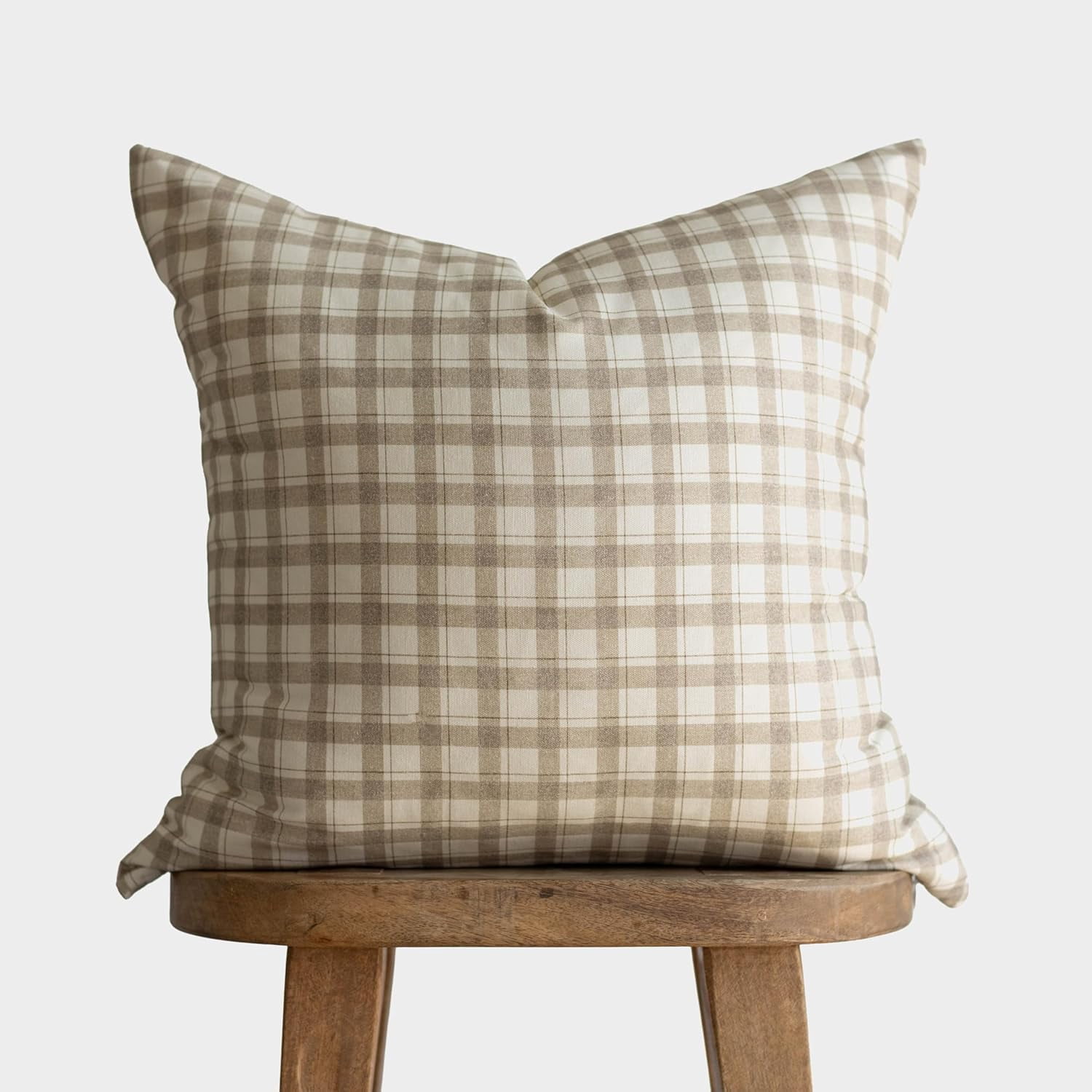 4 Pack Decorative Throw Pillow Covers - Modern Solid Cotton Cushion Cases for Sofa Bedroom Living Room