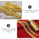 thumbnail image 4 of 2 cadenas doradas falsas, collares decorativos para hombre, collares únicos de estilo hip-hop., 4 of 6