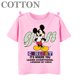 thumbnail image 3 of Camiseta de algodón de manga corta para niños y niñas, de marca, informal, a la moda, con estampado de dibujos animados de Disney Mickey Mouse, 3 of 5