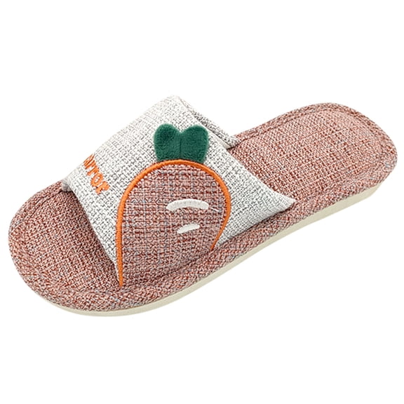 NOKIO Women Slippers Cute Home Slippers Breathable Open Toe Slides Lightweight S𝗅ip On House Shoes Non-S𝗅ip Indoor Outdoor Sandals Comfortable Soft Sole Footwear