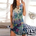thumbnail image 2 of DTBPRQ Summer Dresses for Women Casual Sleeveless Tshirt Beach Flowy Tank Sundresses, 2 of 5