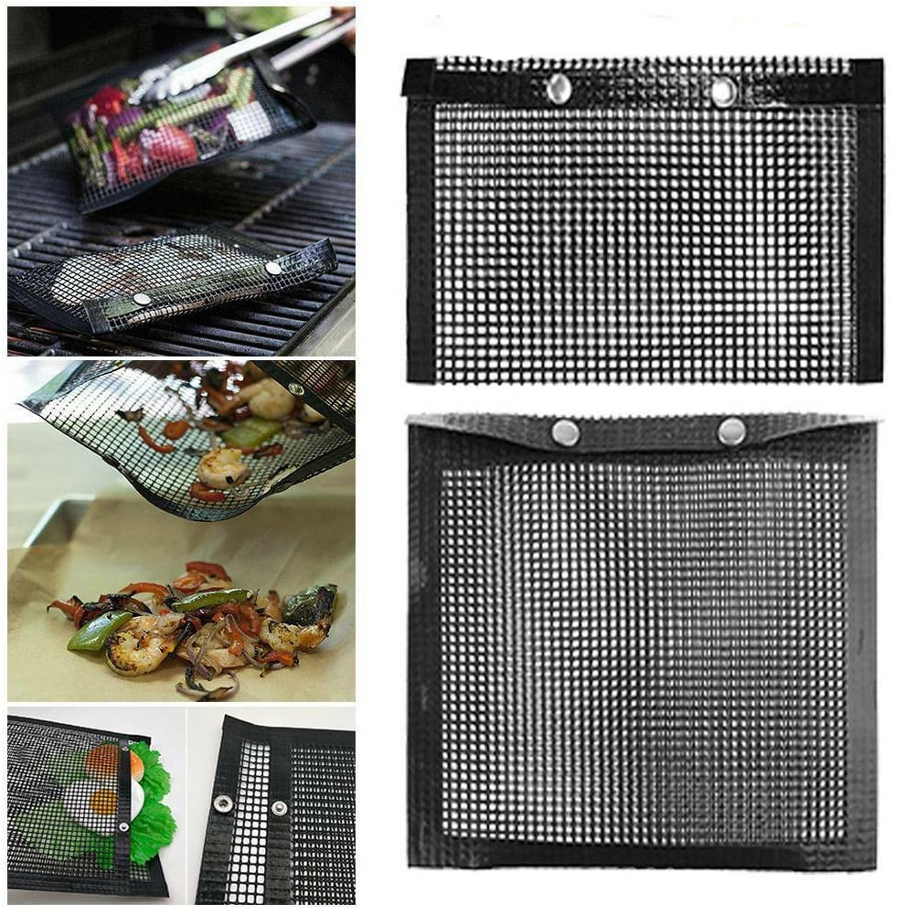 UK 1/2/5Pc BBQ Barbecue Grill Stainless Steel Mesh Wire Net Outdoor Cook Picnic 