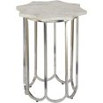 thumbnail image 2 of Spitiko Homes Star Shaped End Table in Nickel with White Marble iron, 2 of 8