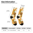 thumbnail image 2 of Balery White Floral and Butterflies Calcetas Largas con Estampado para Hombre y Mujer – Suaves y Transpirables, Talla Única (US 5-11), 2 of 6
