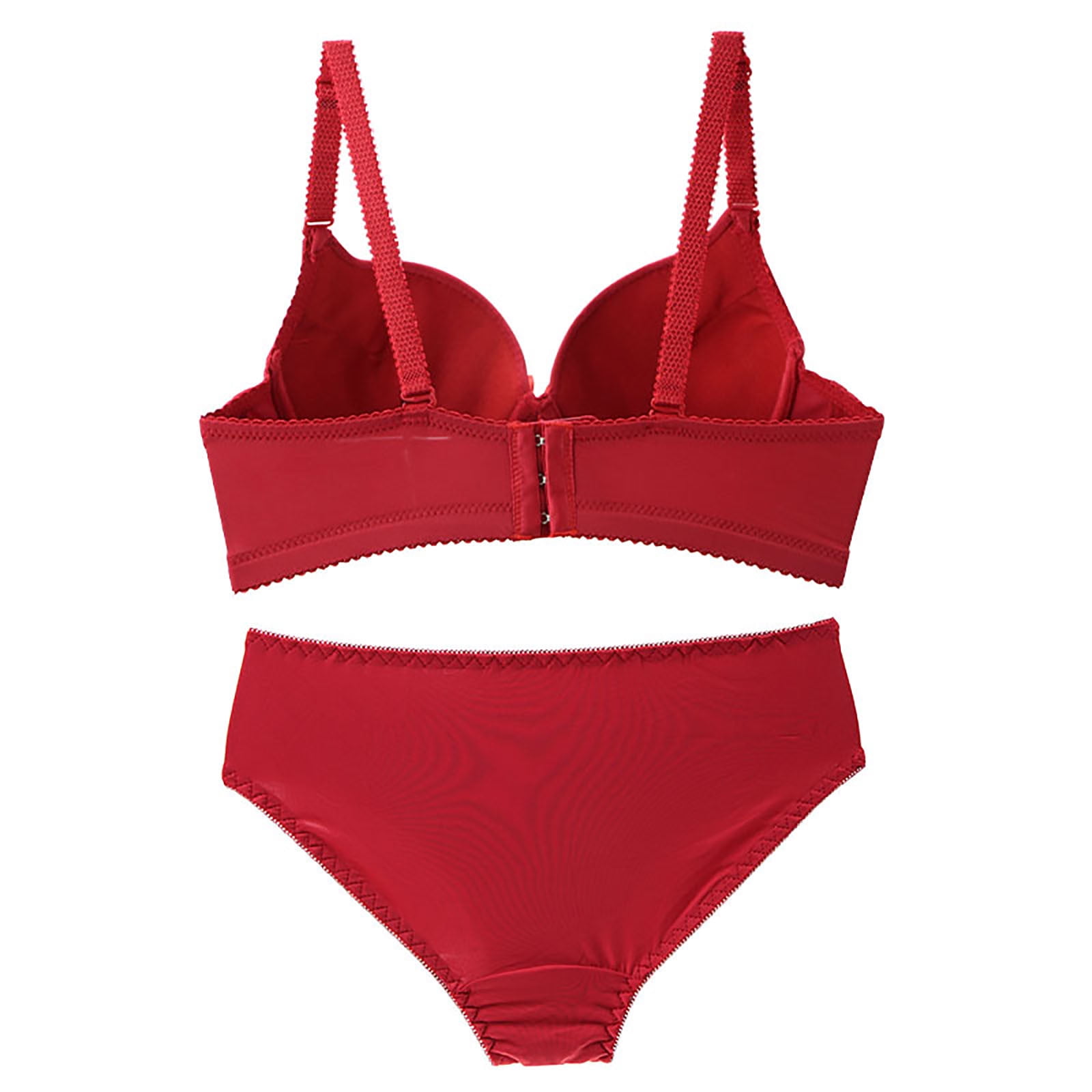 TIMIFIS Red Women Lace Push Up Bras and Panty Set Plus Size Underwire Lingerie Set Padded Bras Valentine S Day Mother S Day Gift Walmart