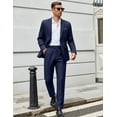 thumbnail image 3 of COOFANDY Men Suits Classic Fit 2 Piece Suit Set One Button Casual Blazer Wedding Bussiness Suit Separates, 3 of 7