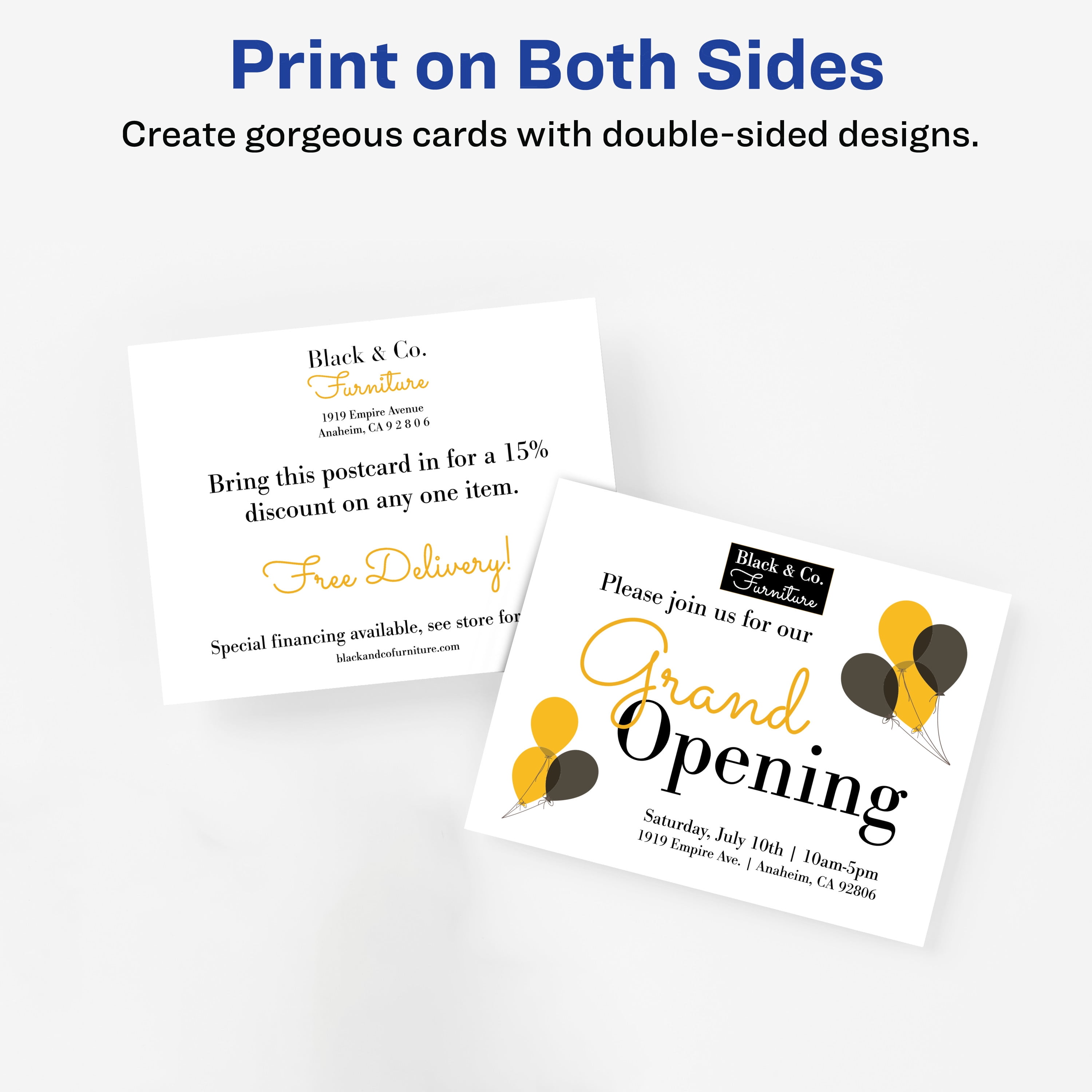 Avery Printable Postcards, 4.25" x 5.5", White (5689)