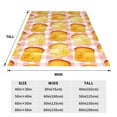 thumbnail image 3 of Pofeuu Tasty Toasts Print Ultra-Soft Micro Fleece Blanket,for Bed Or Sofa,All Season Throw Blankets Flannel Blanket-60"x50", 3 of 7