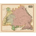 thumbnail image 2 of Thomson 17x15 Gold Ornate Wood Framed with Double Matting Museum Art Print Titled - South of the Mayne Germany - Thomson 1816, 2 of 4