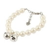 White Faux Pearl Cat Collar and Necklace