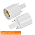 thumbnail image 3 of Uxcell G23 to E26 E27 Lamp Base Light Socket Adapter 5 Pack, 3 of 5