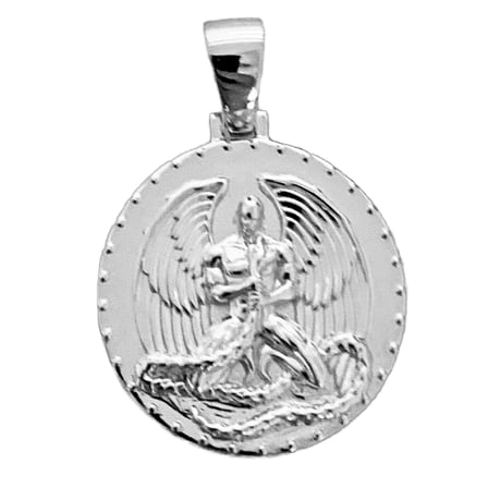 Euphanasia Pendant Hip Hop Medallion Angel Of Death Euthanasia Plain 925 Sterling Silver Round Charm 1.25"