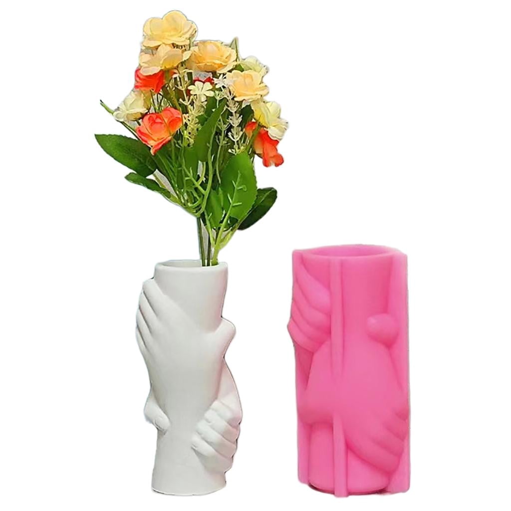 Osdhezcn Creative Vase Resin Mold Hand Holding Concrete Cement Gypsum Silicone Mold DIY Flower Arrangement Craft Home Decorations