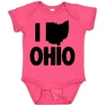 thumbnail image 3 of Inktastic I Love Ohio with State Silhouette Boys or Girls Baby Bodysuit, 3 of 5