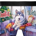 thumbnail image 4 of Watercolor Hello Winter Alaskan Malamute Chill Christmas Welcome All Over Print Boxer Briefs Underwear for Men Dad Alaska Mal Dog Lovers Gifts - 00016, 4 of 6