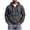 Dark Gray cllios sweatshirts for men, variant on cllios Half Zip Hoodies for Men with Zippered Front Pocket Drawstring Long Sleeve Casual Hooded Pullover Sweatshirts