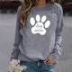 thumbnail image 1 of Pntutb - Camiseta estampada para mujer, blusa de manga larga, cuello redondo, tops casuales, sudadera Pntutb Pntutb-3169, 1 of 1