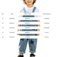 thumbnail image 4 of Coerni Boys Trendy Denim Bib Overalls Sleeveless Button Strps Jean Rompers 1-10Y Kids One Piece Casual Jumpsuits Back to School, 4 of 8