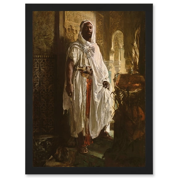 Painting Charlemont The Moorish Chief Artwork Framed Wall Art Print A4