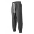 thumbnail image 4 of Klisyaur Mens Joggers Pant Elastic Waist Drawstring Workout Sports Trousers Casual Loose Solid Color Pants with Pockets, 4 of 8