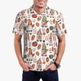 thumbnail image 2 of Salouo Gnomes And Autumn Leaves for Men's Short Sleeve Polo Shirts,Polo Shirts for Men Performance Short Sleeve Golf Shirt Athletic Casual Collared T-Shirt-3X-Large, 2 of 8