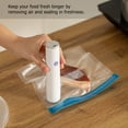 thumbnail image 2 of Basicwise Handheld Vacuum Sealer Machine with Reusable Bags Food Storage Kitchen Organization Sous Vide Cooking Pantry Preservation Refrigerator Management Meal Preparation & Airtight Sealing, 2 of 6