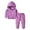 Purple, variant on Mercatoo Newborn Infant Baby Girls Sweatshirts Solid Color Hoodies Tops Pants 2PCs Tracksuit Fall Winter Clothes Set