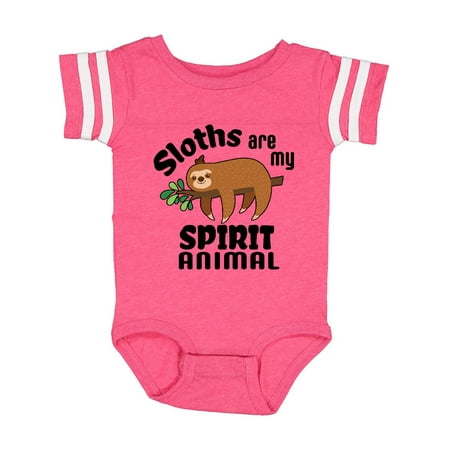 

Inktastic Sloths Are My Spirit Animal with Cute Sloth Illustration Gift Baby Boy or Baby Girl Bodysuit