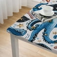 thumbnail image 5 of nygtbtfer Cute Square Fitted Tablecloth, Waterproof Polyester Stain Resistant Table Clothes, Elastic Edge Wipeable Washable Tablecloths Fits Square Table 52*52, 5 of 8