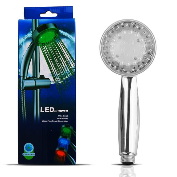 LED Shower Head, iMounTEK Handheld Showerhead 7 Color Light Changing Automatically, Bath Accessory