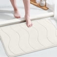 thumbnail image 1 of Alfombrilla de baño viscoelástica Flamingo P, color blanco marfil, 60 x 43 cm, 1 of 7