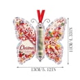 thumbnail image 2 of Christmas Cash Gift Butterfly Ornament, Acrylic Holiday Money Holder Ornament with Built-in Clear Compartment, Hanging Christmas Tree Cash Holder, Decor for Christmas Tree, Window, Car, Holiday Gift, 2 of 6