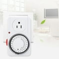 thumbnail image 3 of Timer Socket Indoor 24-Hour Mechanical Outlet Timer (US Plug), 3 of 5