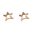 thumbnail image 2 of Qarigey Horquillas Barrettes Estrella de cinco puntas Clip de metal Pinza para el cabello Niñas Sombreros Hollow Simple Party Ponytail Holder Oro Mate 2Conjunto, 2 of 5