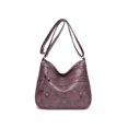 thumbnail image 3 of Bolsa de mano de cuero PU a la moda para mujer de mensajero informal con cremallera de viaje para mujer JShteea Para Estrenar, 3 of 8